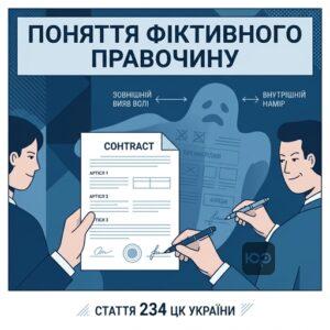 Визначення поняття фіктивний правочин за статтею 234 ЦК України