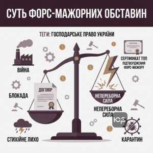 Визначення форс-мажорних обставин у господарському праві України сертифікат ТПП форс-мажор