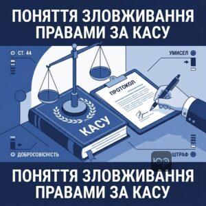 Поняття зловживання процесуальними правами КАСУ в адміністративному процесі