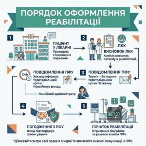 Пошаговый порядок оформления реабилитационного лечения за счет Пенсионного фонда Украины