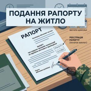Процедура подання рапорту на компенсацію за житло військовим ЗСУ