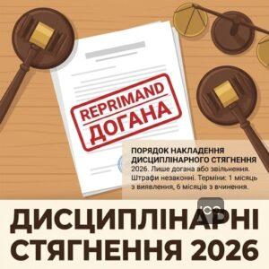 Порядок наложения дисциплинарного взыскания выговора или увольнения 2026