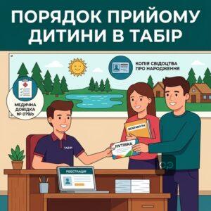 Порядок прийому дитини в табір документи та вимоги
