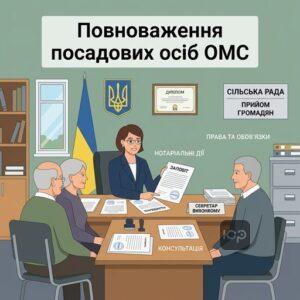 Посадова особа сільської ради вчиняє нотаріальні дії для мешканців громади