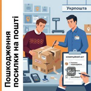 Покроковий процес фіксації пошкодження посилки у відділенні пошти