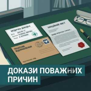 Докази поважних причин пропуску строку пред'явлення до виконання на столі юриста