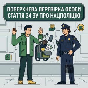 Правила проведення поверхневої перевірки особи поліцією ст 34 ЗУ Про Нацполіцію