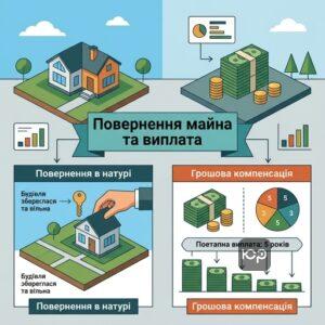 Порядок повернення майна натурою або поетапна виплата грошової компенсації