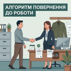 Процедура поновлення на роботі після демобілізації через наказ та заяву