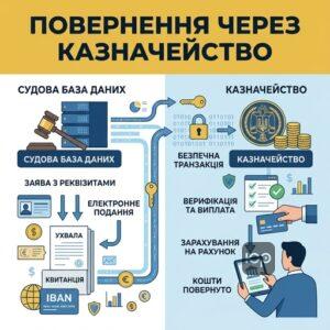 Процедура повернення судового збору через казначейство за новими правилами