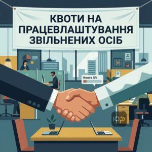 Працевлаштування звільнених з в'язниці за квотою 5 відсотків та штрафи для роботодавців