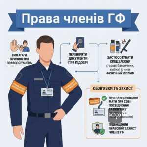 права та обов'язки членів громадських формувань з охорони порядку