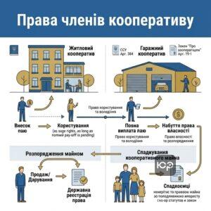 Права членів кооперативу та спадкування кооперативного майна