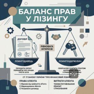 Розподіл прав та обов'язків між лізингодавцем та лізингоодержувачем за договором лізингу