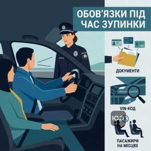 Права та обов'язки водія і пасажирів при зупинці поліцією під час воєнного стану 2026