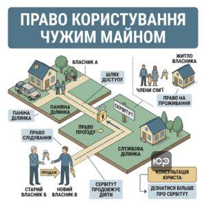 Право користування чужим майном сервітут та інші види користування.