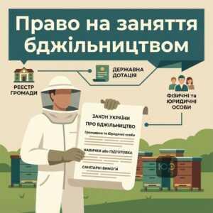 Право на заняття бджільництвом в Україні для фізичних та юридичних осіб згідно із законом