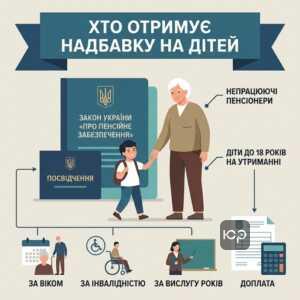 Право пенсіонерів на отримання надбавки до пенсії на дітей до 18 років