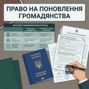 Хто має законне право на поновлення громадянства України після його припинення