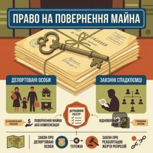 Право на повернення майна депортованим особам та відновлення майнових прав спадкоємців
