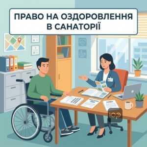 Особа з інвалідністю отримує консультацію щодо санаторно-курортного лікування осіб з інвалідністю 2025 року.