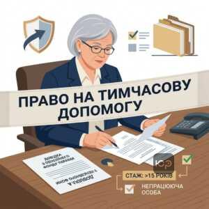 Тимчасова соціальна допомога замість пенсії для осіб зі стажем 15 років