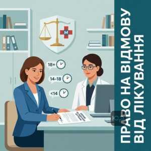право пацієнта на відмову від медичного втручання та вікові межі за законом