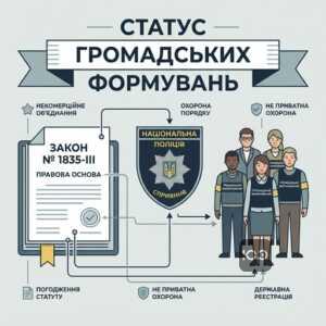 правова основа діяльності громадських формувань з охорони порядку