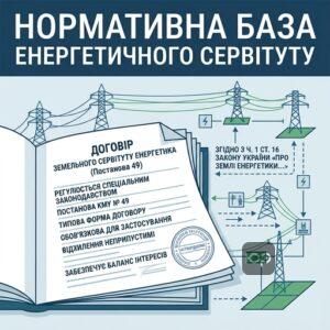 Юридична основа для укладення договору земельного сервітуту енергетика за Постановою 49