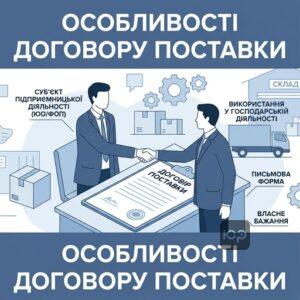 Особливості укладення договору поставки між підприємцями в Україні