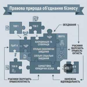 правова природа об'єднання юридичних осіб в Україні
