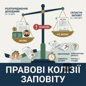 Правові колізії та недоліки регулювання заповіту неповнолітніх