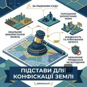 Правові підстави конфіскації земельної ділянки за рішенням суду в Україні.⚖️ ЮРКОНСАЛТ.