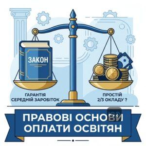Юридичні підстави оплати праці вчителів під час простою в Україні