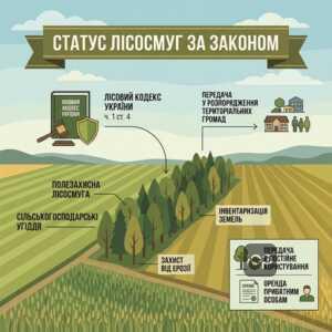 Правовий статус полезахисних лісосмуг на землях сільськогосподарського призначення та їх юридична приналежність.