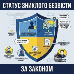 Правовий статус військовослужбовця зниклого безвісти за особливих обставин розшук допомога адвоката