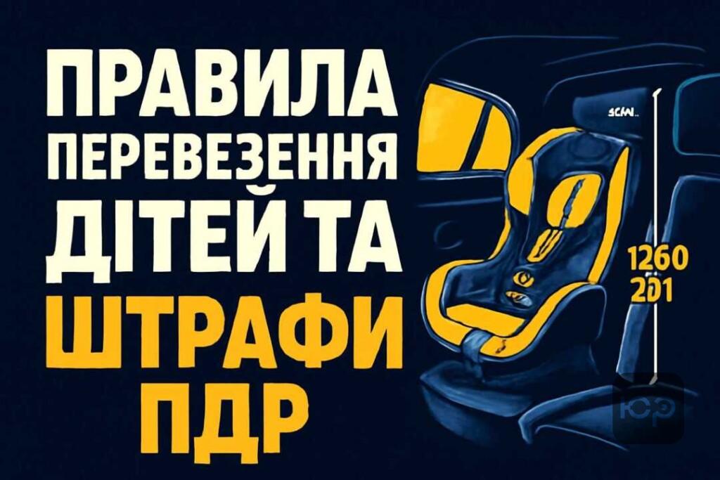 Правила перевезення дітей в автомобілі та штрафи ПДР
