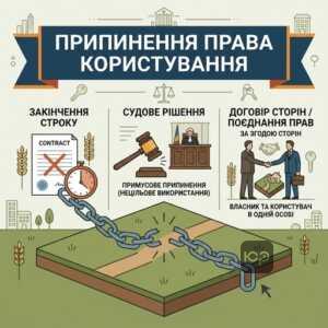 Підстави припинення емфітевзису та суперфіцію за законом