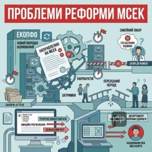Аналіз реформи МСЕК проблеми та затримки в роботі системи ЕКОПФО