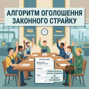 Процедура оголошення страйку в Україні голосування збори протокол профспілка