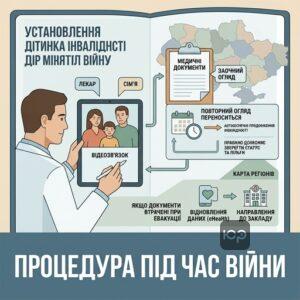 Особливості встановлення інвалідності дитині під час воєнного стану, заочний огляд та продовження інвалідності