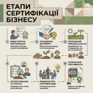 Процедура сертифікації органічного виробництва в Україні: етапи та документи