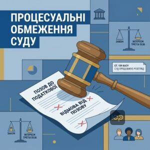 Процесуальні обмеження суду при відмові від позову до податкової
