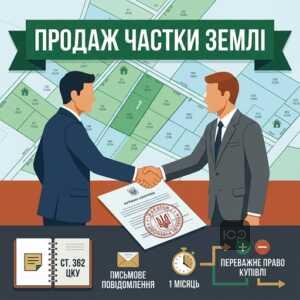 Процедура продажу частки земельної ділянки та переважне право купівлі