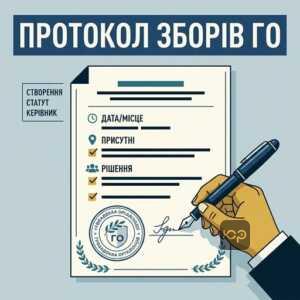 Як скласти протокол установчих зборів для утворення громадської організації