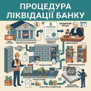 процедура ліквідації банку через фонд гарантування вкладів