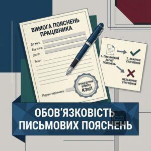 Процедура накладення дисциплінарного стягнення та вимога пояснювальної записки від працівника