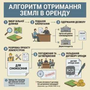 Процес отримання дозволу на розробку проекту землеустрою для сінокосіння