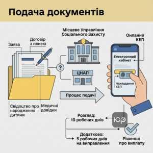 Процедура оформлення компенсації за послуги няні: документи та куди звертатися