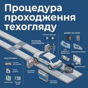 Процедура та документи для обов'язкового технічного контролю автомобіля